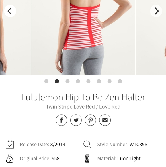 Lululemon Hip to Be Zen Halter Shirt - Picture 2 of 4